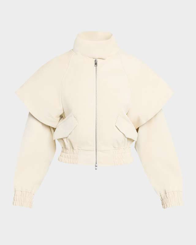 Fredy Faux Leather Draped Jacket